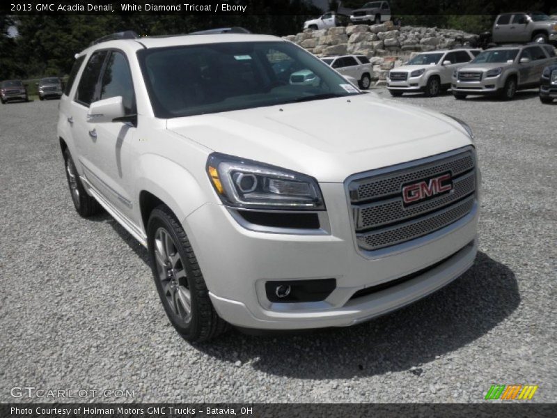 White Diamond Tricoat / Ebony 2013 GMC Acadia Denali