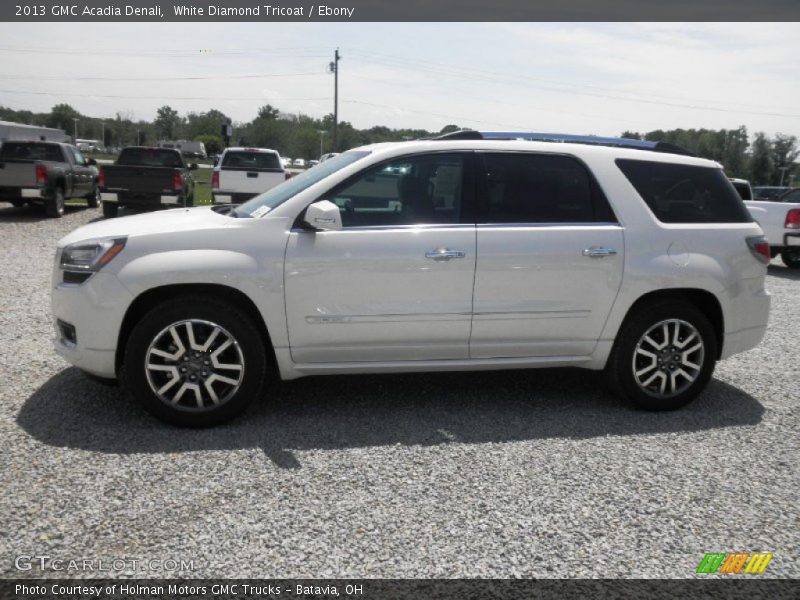 White Diamond Tricoat / Ebony 2013 GMC Acadia Denali