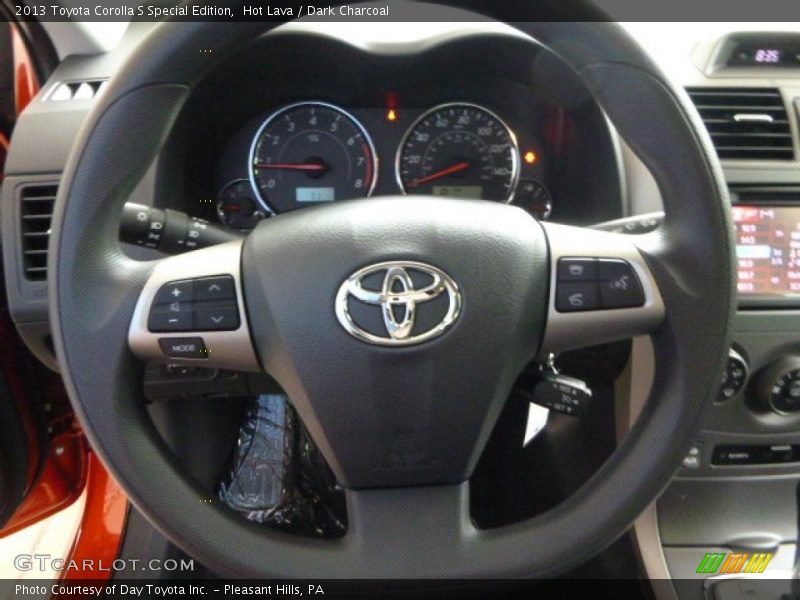 Hot Lava / Dark Charcoal 2013 Toyota Corolla S Special Edition