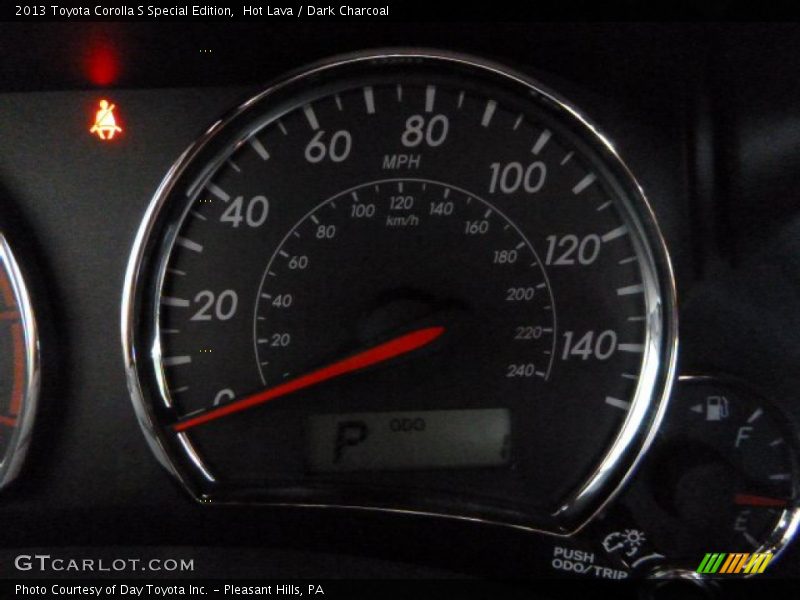 Hot Lava / Dark Charcoal 2013 Toyota Corolla S Special Edition