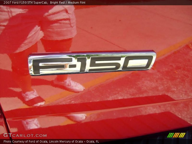 Bright Red / Medium Flint 2007 Ford F150 STX SuperCab
