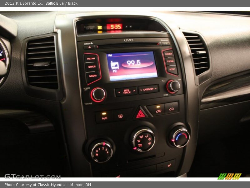 Baltic Blue / Black 2013 Kia Sorento LX