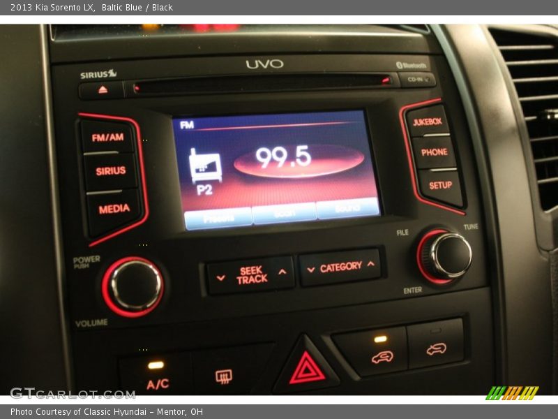 Baltic Blue / Black 2013 Kia Sorento LX