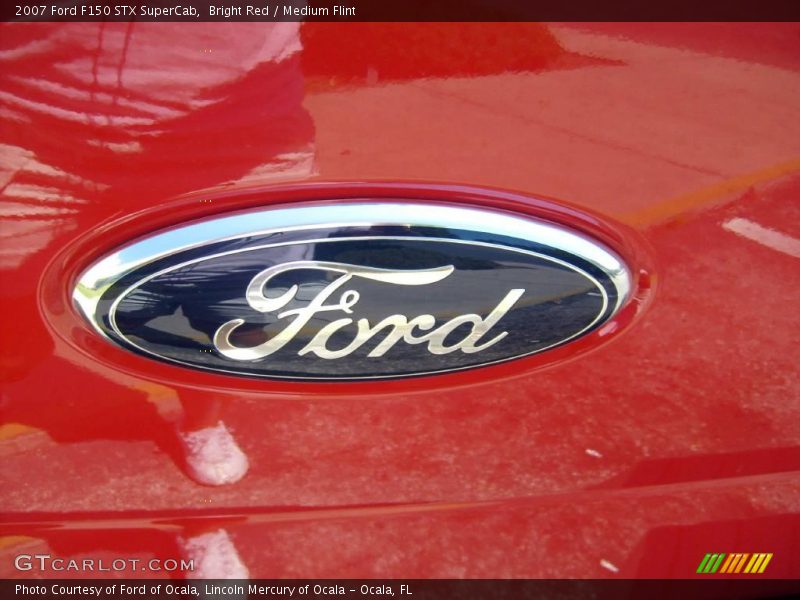 Bright Red / Medium Flint 2007 Ford F150 STX SuperCab