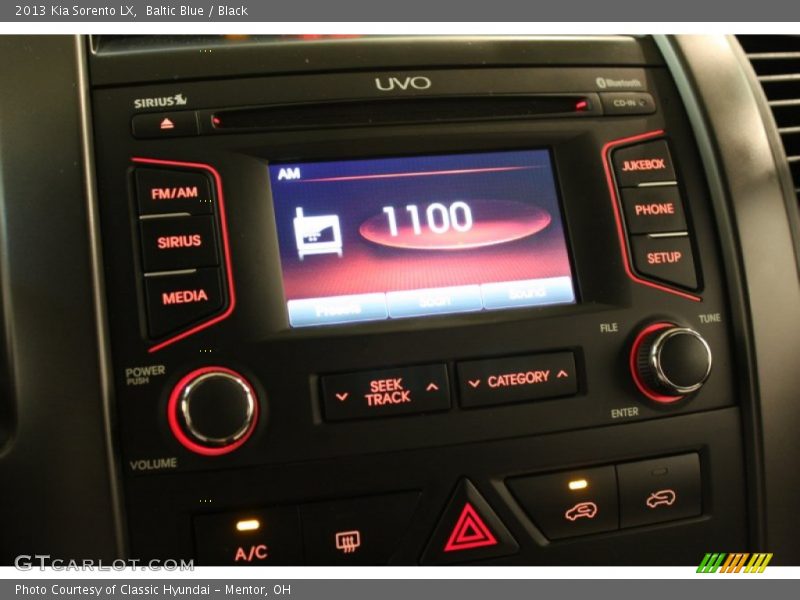 Baltic Blue / Black 2013 Kia Sorento LX