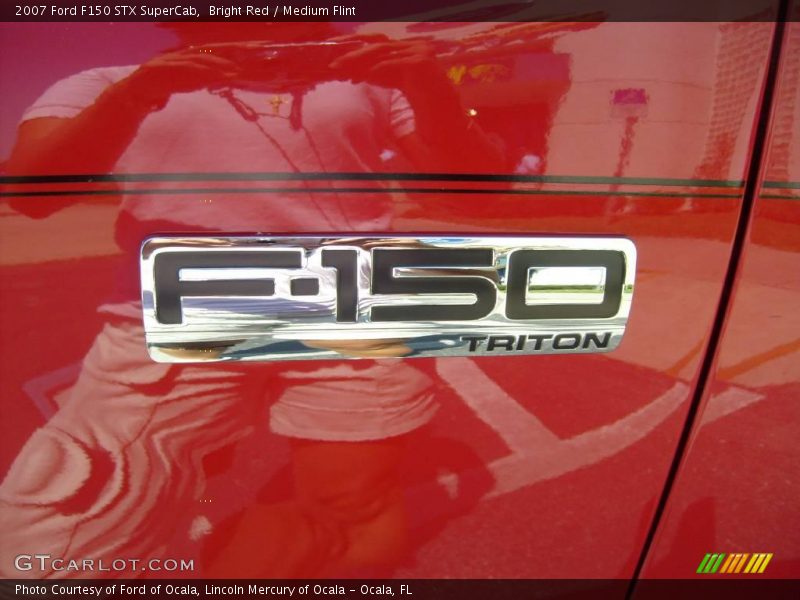 Bright Red / Medium Flint 2007 Ford F150 STX SuperCab