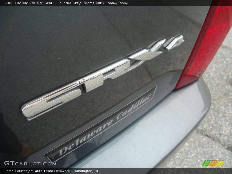 Thunder Gray ChromaFlair / Ebony/Ebony 2008 Cadillac SRX 4 V6 AWD