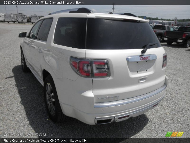 White Diamond Tricoat / Ebony 2013 GMC Acadia Denali