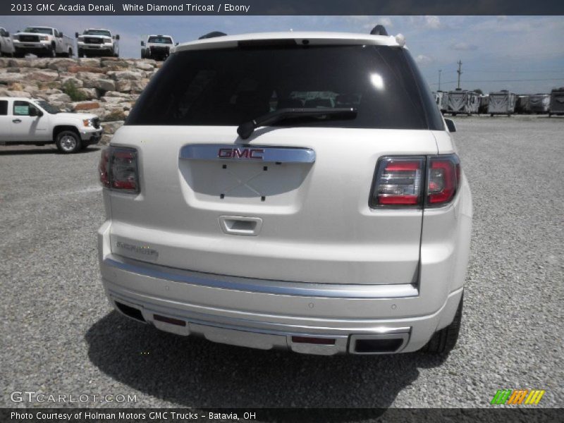 White Diamond Tricoat / Ebony 2013 GMC Acadia Denali