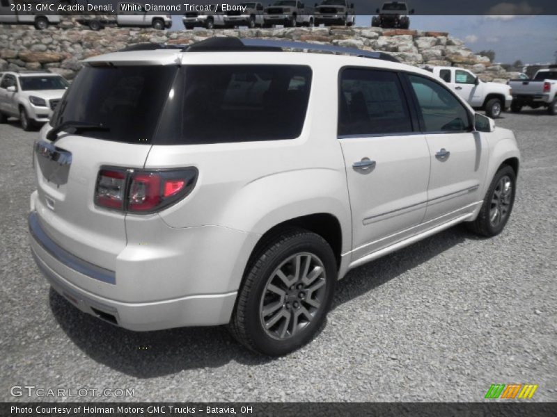 White Diamond Tricoat / Ebony 2013 GMC Acadia Denali