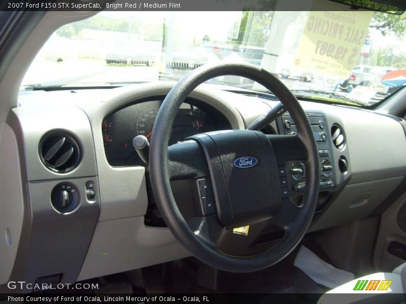 Bright Red / Medium Flint 2007 Ford F150 STX SuperCab
