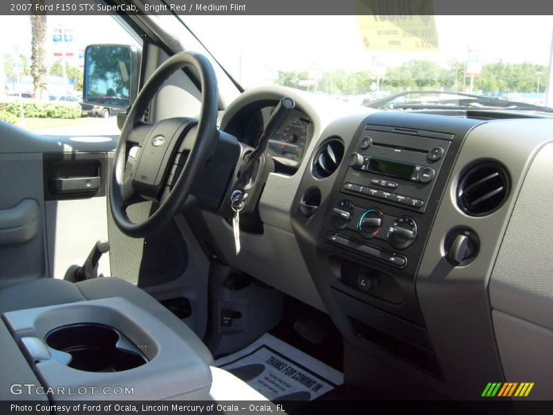 Bright Red / Medium Flint 2007 Ford F150 STX SuperCab