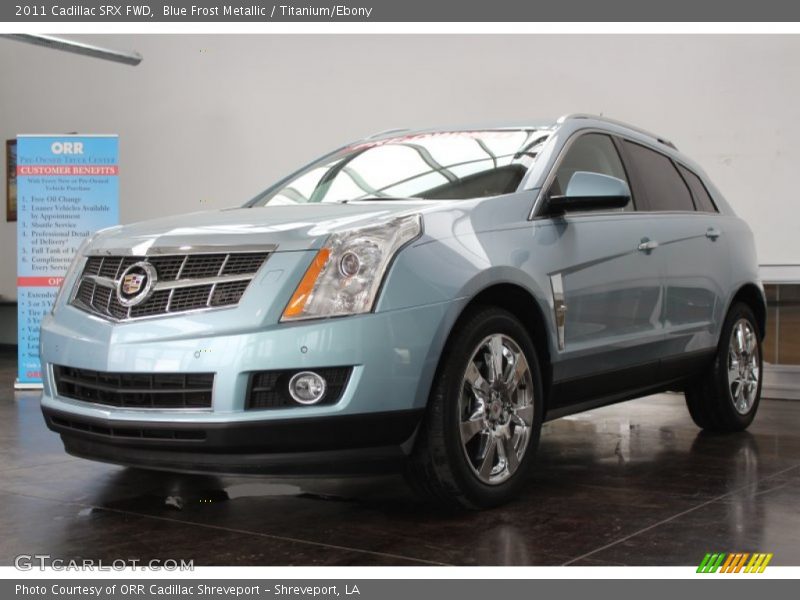 Blue Frost Metallic / Titanium/Ebony 2011 Cadillac SRX FWD
