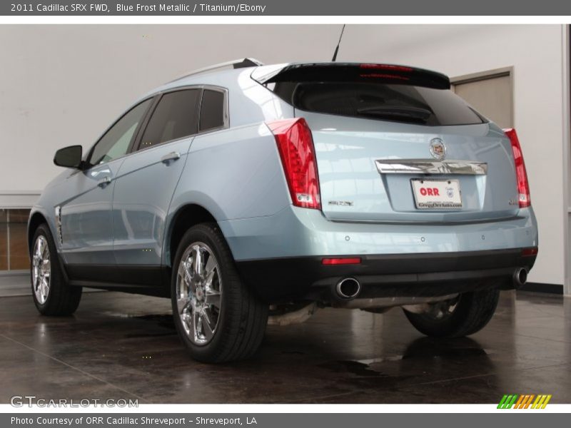 Blue Frost Metallic / Titanium/Ebony 2011 Cadillac SRX FWD