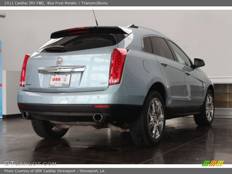 Blue Frost Metallic / Titanium/Ebony 2011 Cadillac SRX FWD