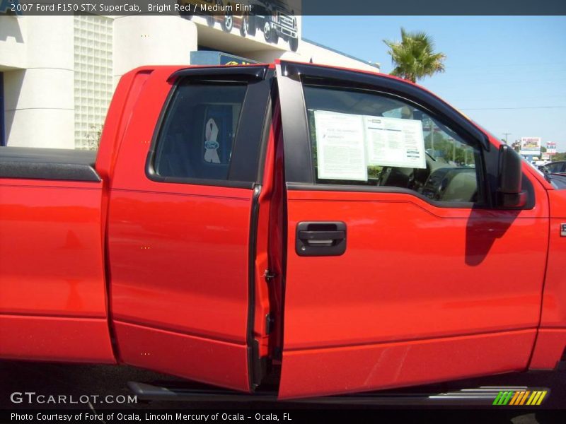 Bright Red / Medium Flint 2007 Ford F150 STX SuperCab