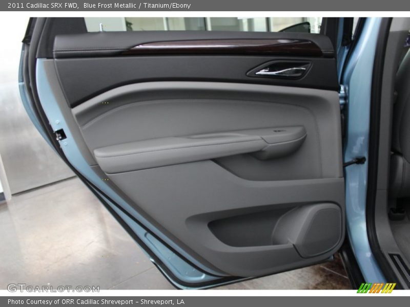 Blue Frost Metallic / Titanium/Ebony 2011 Cadillac SRX FWD