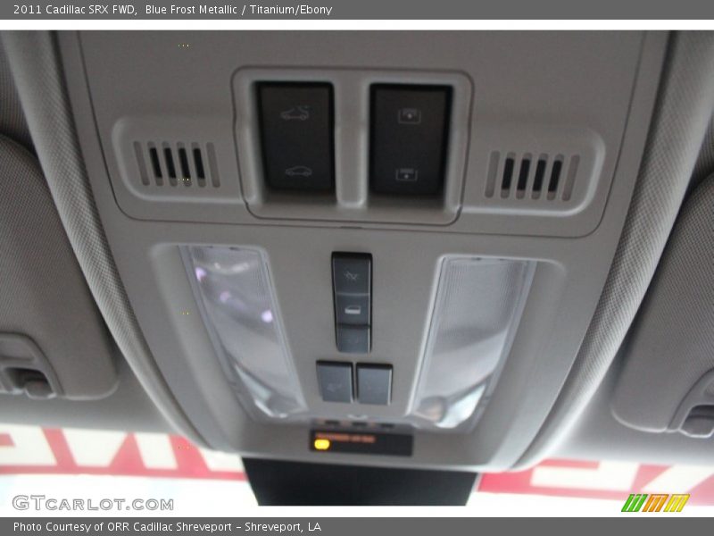Blue Frost Metallic / Titanium/Ebony 2011 Cadillac SRX FWD