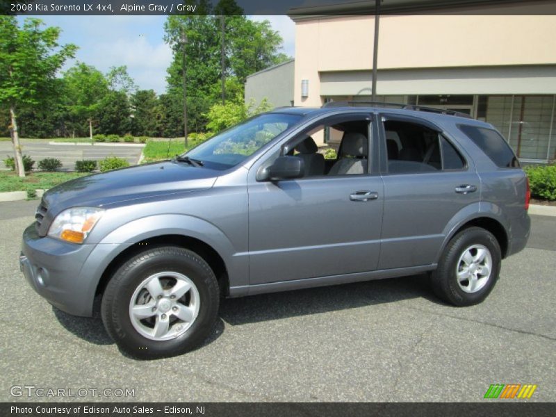 Alpine Gray / Gray 2008 Kia Sorento LX 4x4
