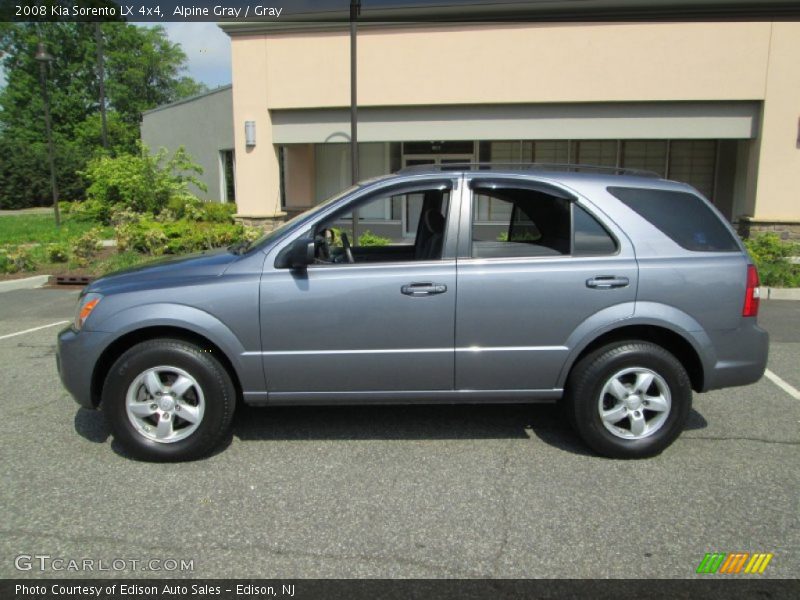 Alpine Gray / Gray 2008 Kia Sorento LX 4x4