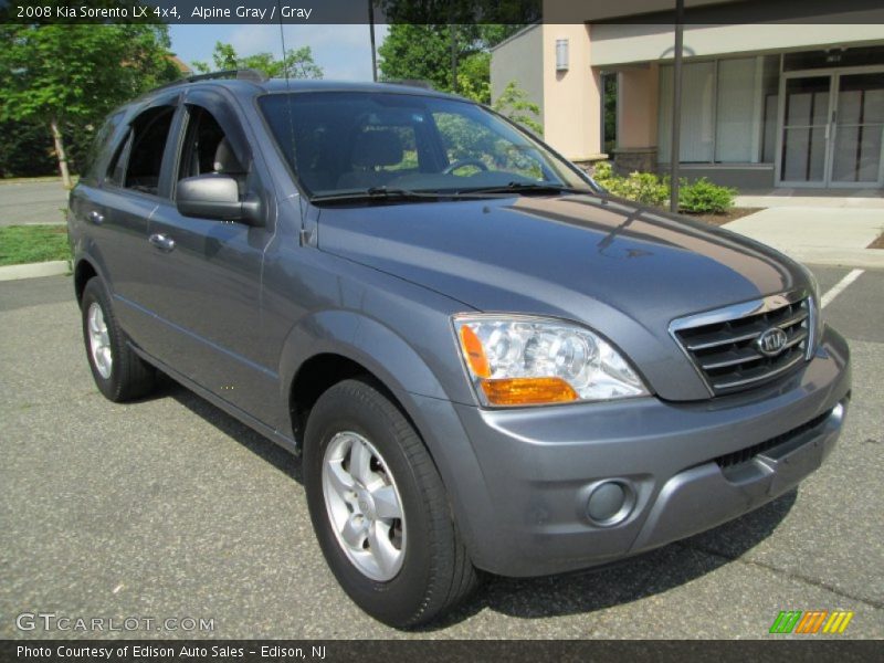 Alpine Gray / Gray 2008 Kia Sorento LX 4x4