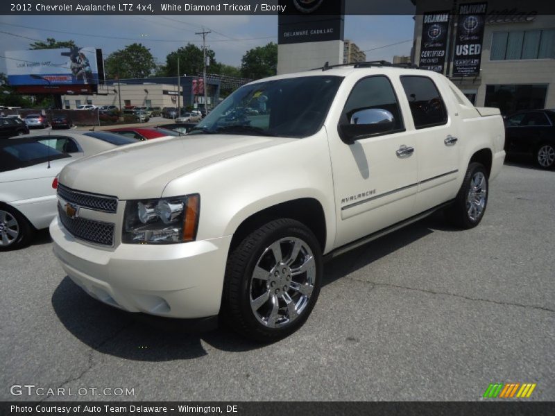 White Diamond Tricoat / Ebony 2012 Chevrolet Avalanche LTZ 4x4