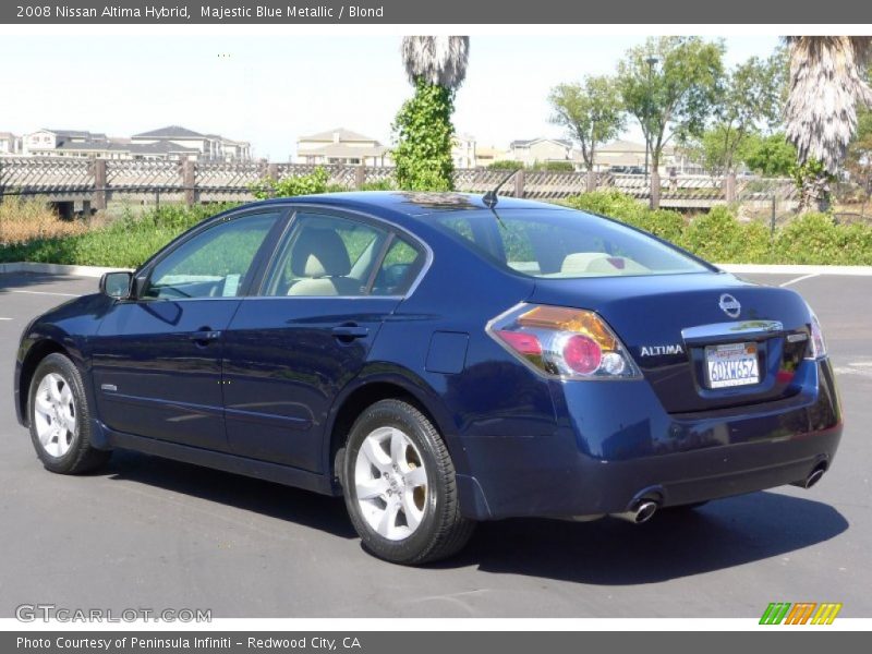 Majestic Blue Metallic / Blond 2008 Nissan Altima Hybrid