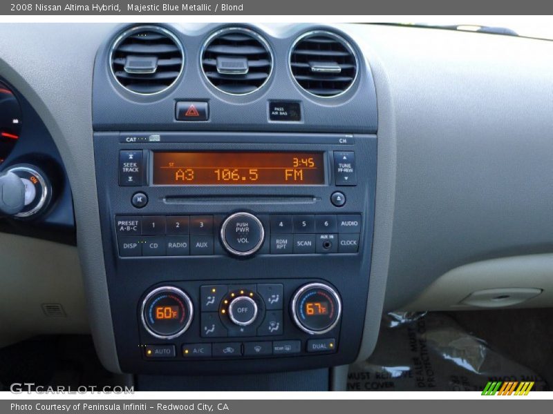 Majestic Blue Metallic / Blond 2008 Nissan Altima Hybrid