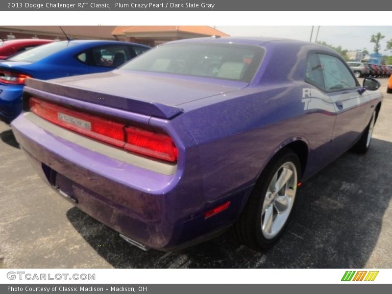 Plum Crazy Pearl / Dark Slate Gray 2013 Dodge Challenger R/T Classic