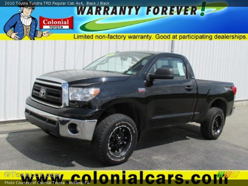 Black / Black 2010 Toyota Tundra TRD Regular Cab 4x4