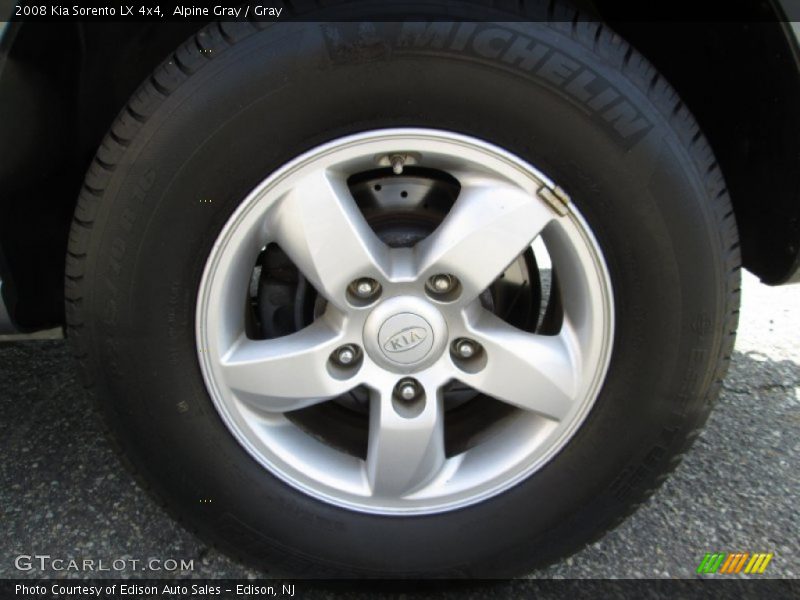 Alpine Gray / Gray 2008 Kia Sorento LX 4x4