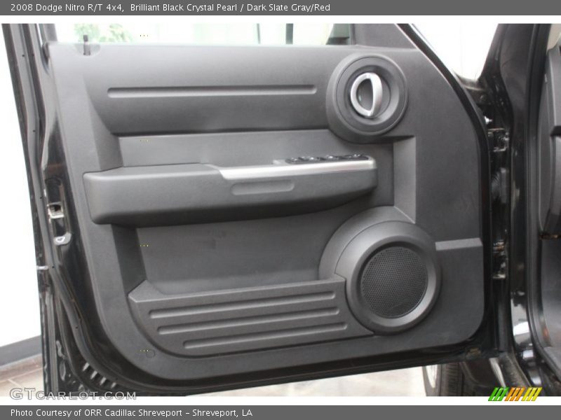 Brilliant Black Crystal Pearl / Dark Slate Gray/Red 2008 Dodge Nitro R/T 4x4