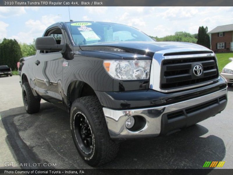 Black / Black 2010 Toyota Tundra TRD Regular Cab 4x4