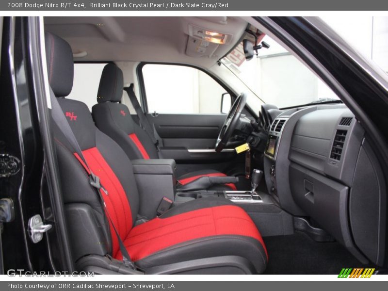 Brilliant Black Crystal Pearl / Dark Slate Gray/Red 2008 Dodge Nitro R/T 4x4