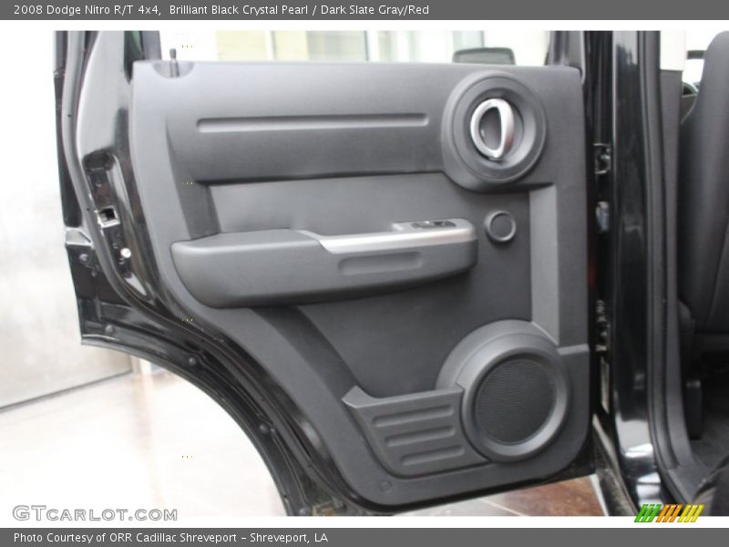 Brilliant Black Crystal Pearl / Dark Slate Gray/Red 2008 Dodge Nitro R/T 4x4