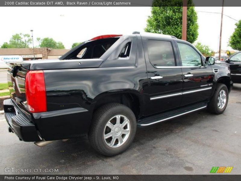 Black Raven / Cocoa/Light Cashmere 2008 Cadillac Escalade EXT AWD
