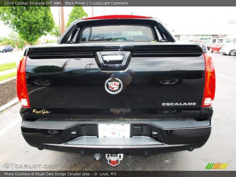 Black Raven / Cocoa/Light Cashmere 2008 Cadillac Escalade EXT AWD