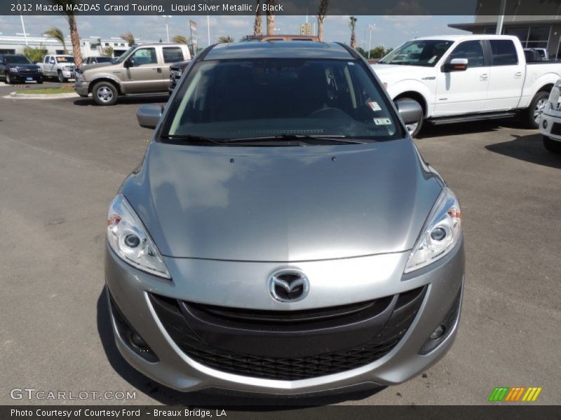 Liquid Silver Metallic / Black 2012 Mazda MAZDA5 Grand Touring