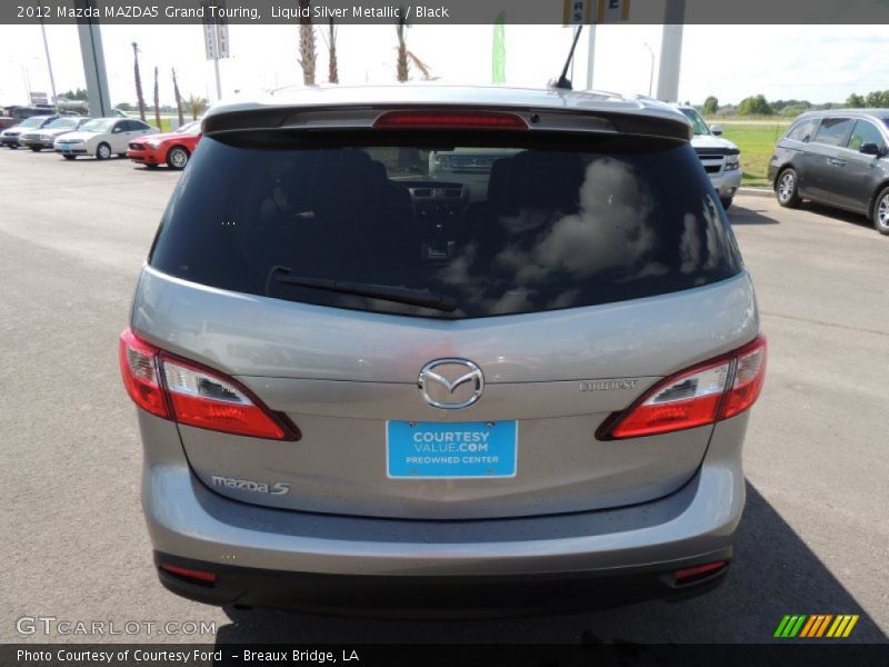 Liquid Silver Metallic / Black 2012 Mazda MAZDA5 Grand Touring