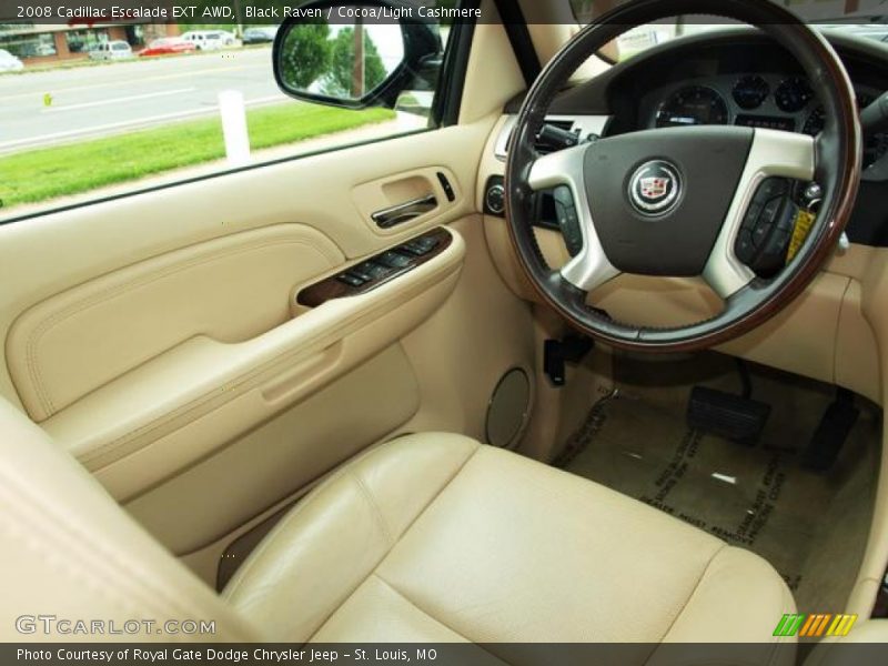 Black Raven / Cocoa/Light Cashmere 2008 Cadillac Escalade EXT AWD