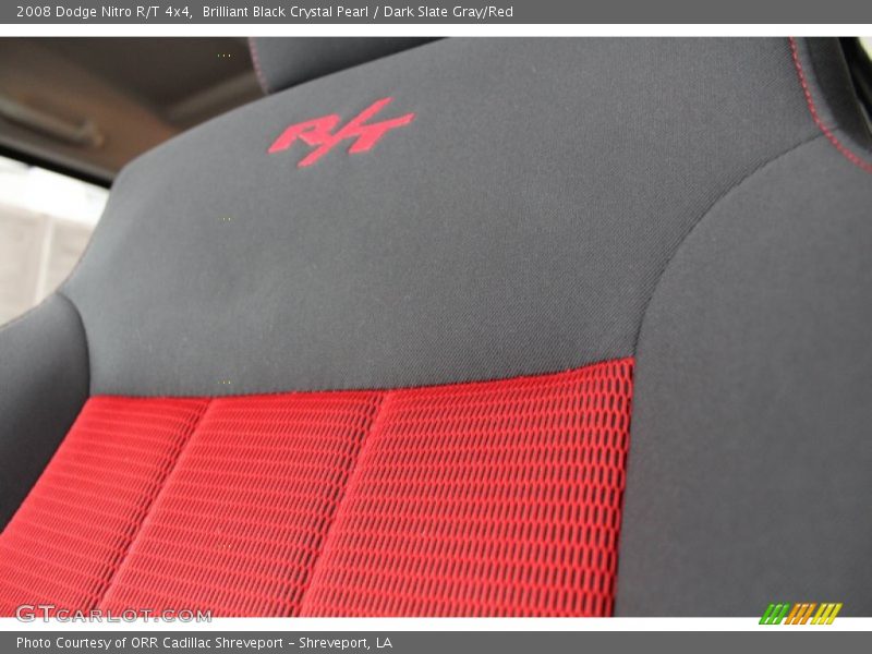 Brilliant Black Crystal Pearl / Dark Slate Gray/Red 2008 Dodge Nitro R/T 4x4