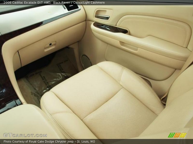 Black Raven / Cocoa/Light Cashmere 2008 Cadillac Escalade EXT AWD