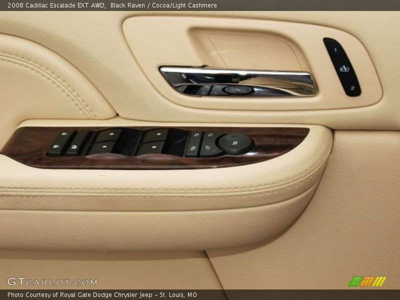 Black Raven / Cocoa/Light Cashmere 2008 Cadillac Escalade EXT AWD