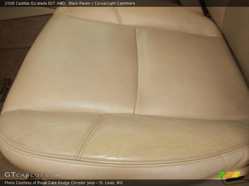 Black Raven / Cocoa/Light Cashmere 2008 Cadillac Escalade EXT AWD