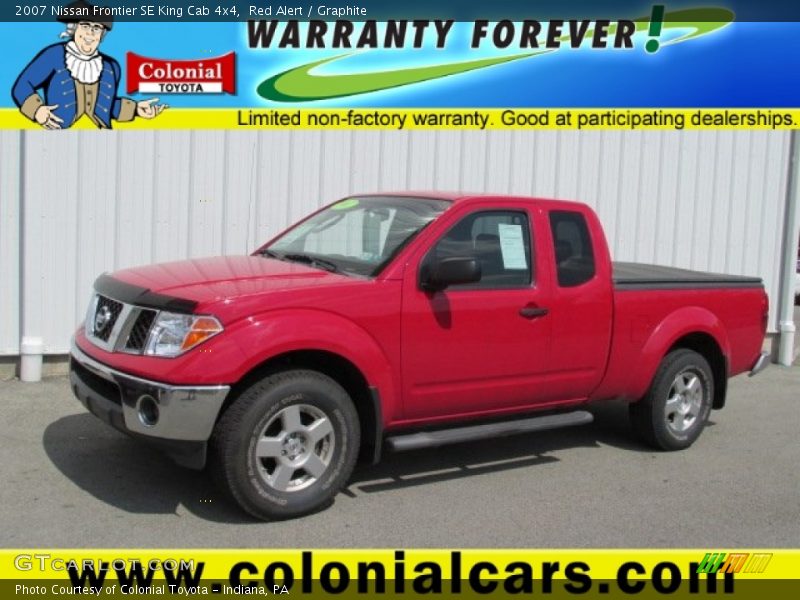 Red Alert / Graphite 2007 Nissan Frontier SE King Cab 4x4
