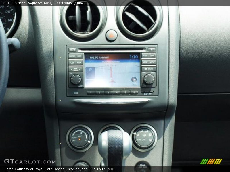 Pearl White / Black 2013 Nissan Rogue SV AWD