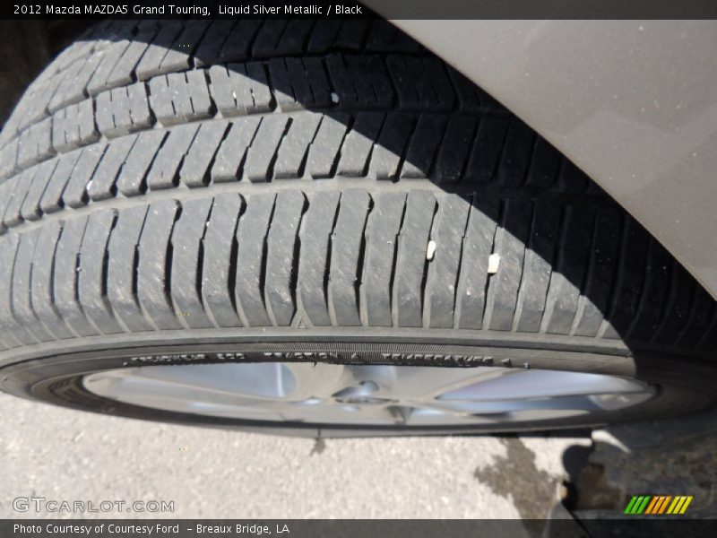 Liquid Silver Metallic / Black 2012 Mazda MAZDA5 Grand Touring