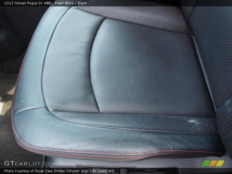 Pearl White / Black 2013 Nissan Rogue SV AWD