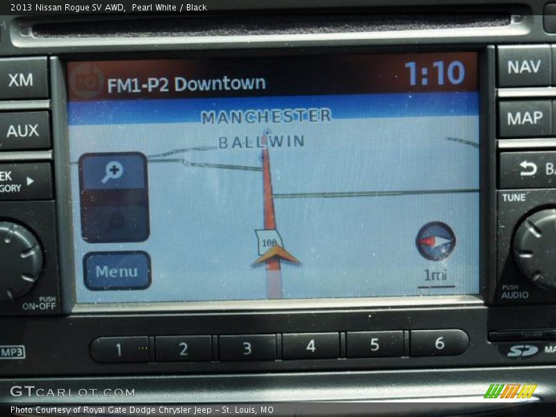 Pearl White / Black 2013 Nissan Rogue SV AWD