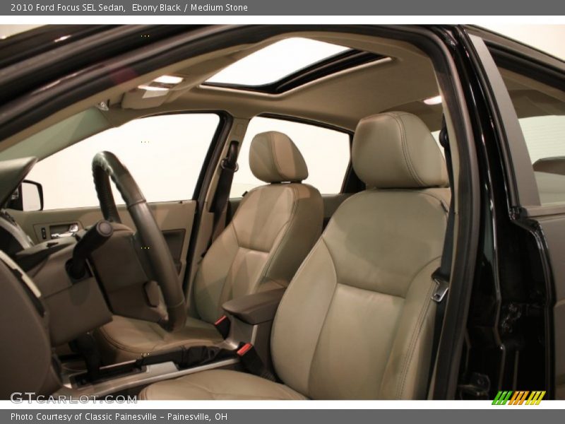 Ebony Black / Medium Stone 2010 Ford Focus SEL Sedan